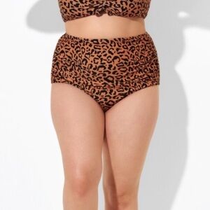 *NEW WITH TAGS* High waisted cheetah print bikini bottom. Size XL bikini bottoms